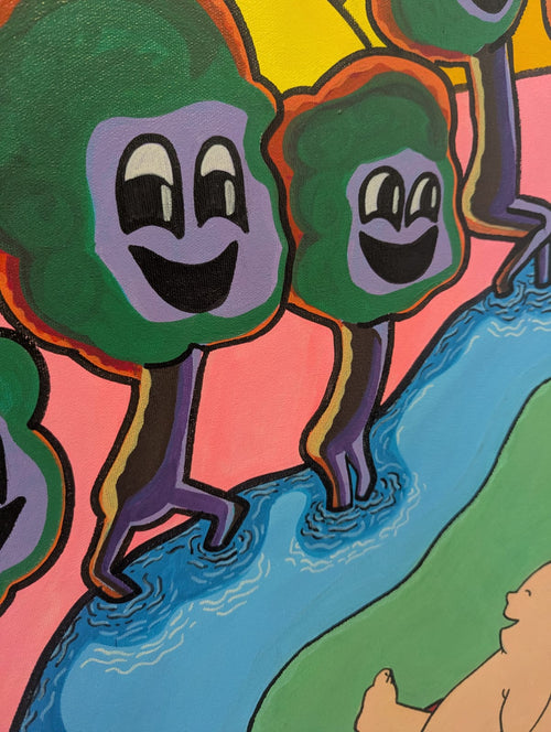 “River Parade” – Original Acrylic on Canvas